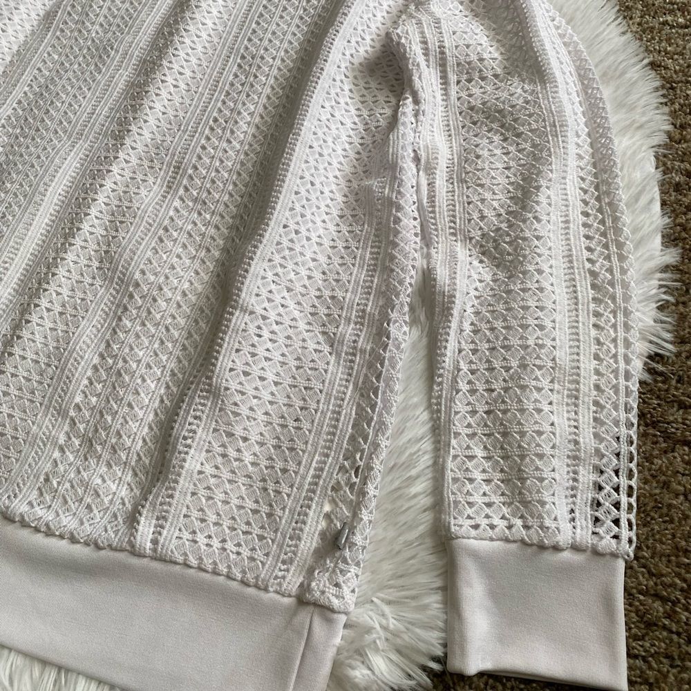 Fabletics Sophie Mesh Net Cover Up Top White Wome… - image 4